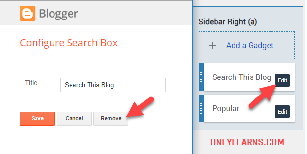 remove-blogger-widget